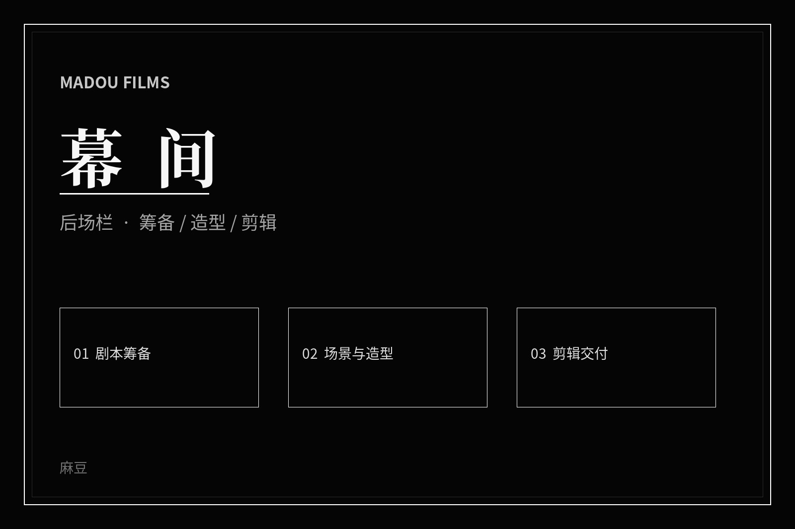 幕后制作与影像创作主题